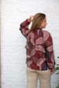 [10017377] Blouse Linus nm85 jabotkraag netslierten tencel  - Bordeaux-beige Detail