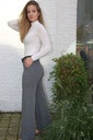 [10017251] Broek Lizz nm68 hoge taille wijde pijp - Grijs Detail