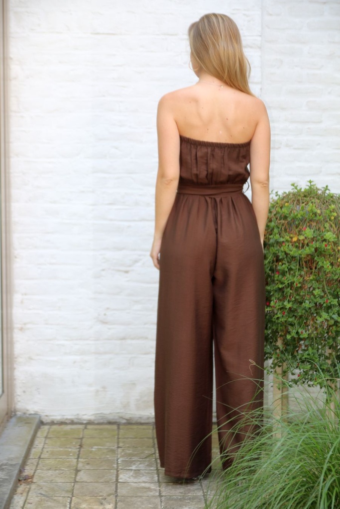 Bustier-jumpsuit Kartal - Bruin Detail