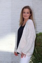 [10017429] Cardigan Laureen nm30 bouclé V-hals zakken grovere bouclé - Wolwit Detail