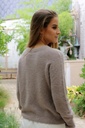 Trui Mayra met alpacawol nm27 - Taupe Detail