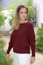 [10017450] Pull Mitch nm60 met vleermuismouw - Bordeaux Detail