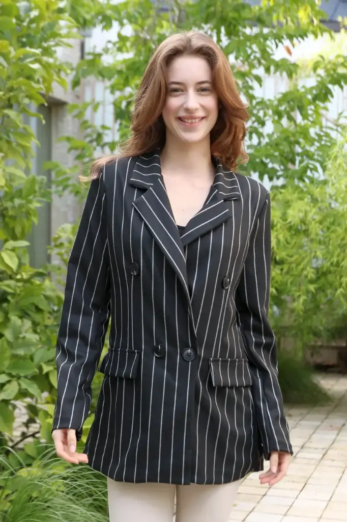 Vest Edin krijtstreep