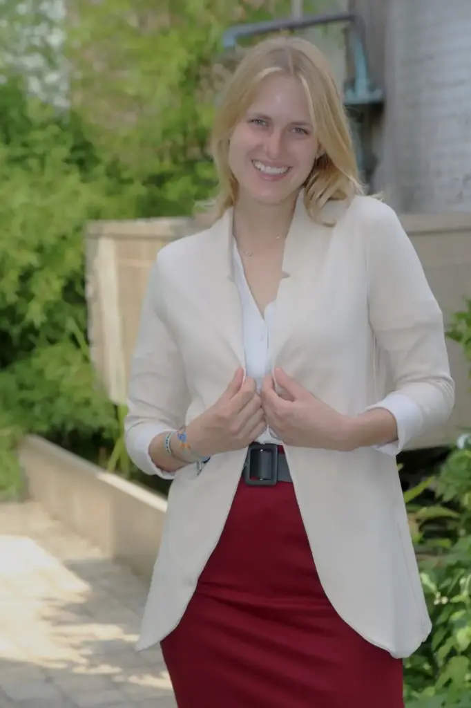 Blazer Georgy piqué stof