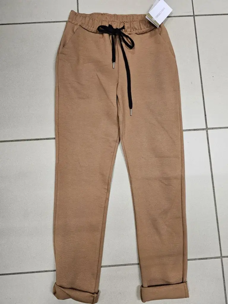 Broek Ger hoge taille rijglint