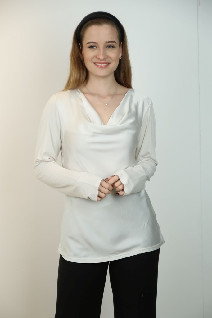 T-shirt Kenza drape collar