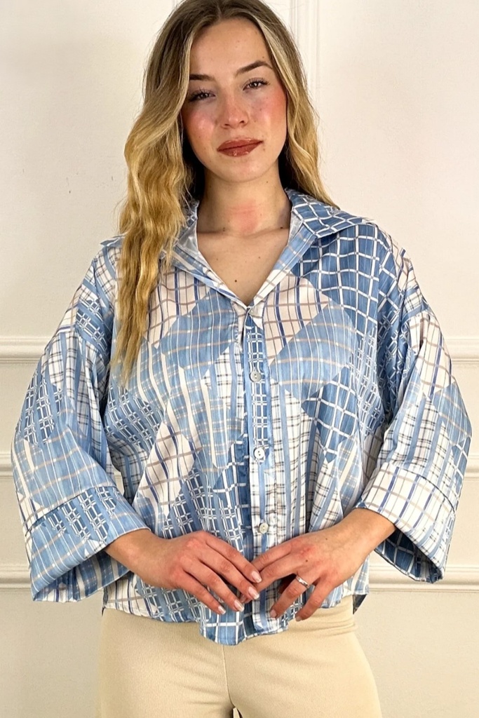 Satijnen blouse Joris
