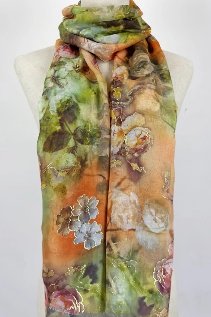 Foulard à fleurs Katharina