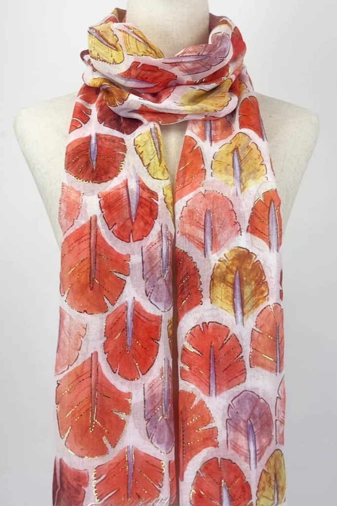 Scarf leaf pattern Kemal