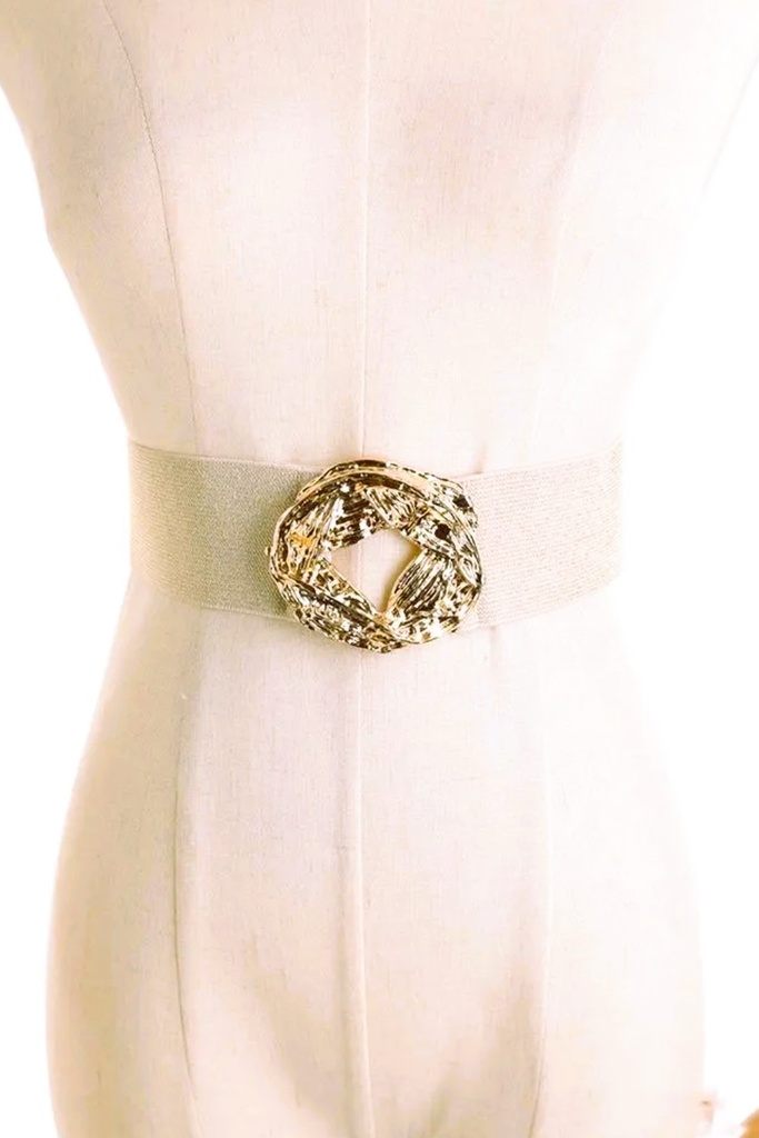 Belt Joppe oval oyster buckle