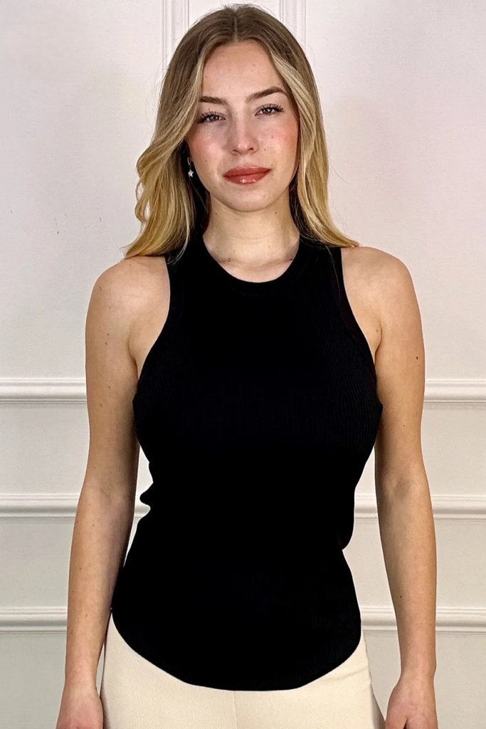 Tank top Jippe fijn geribd