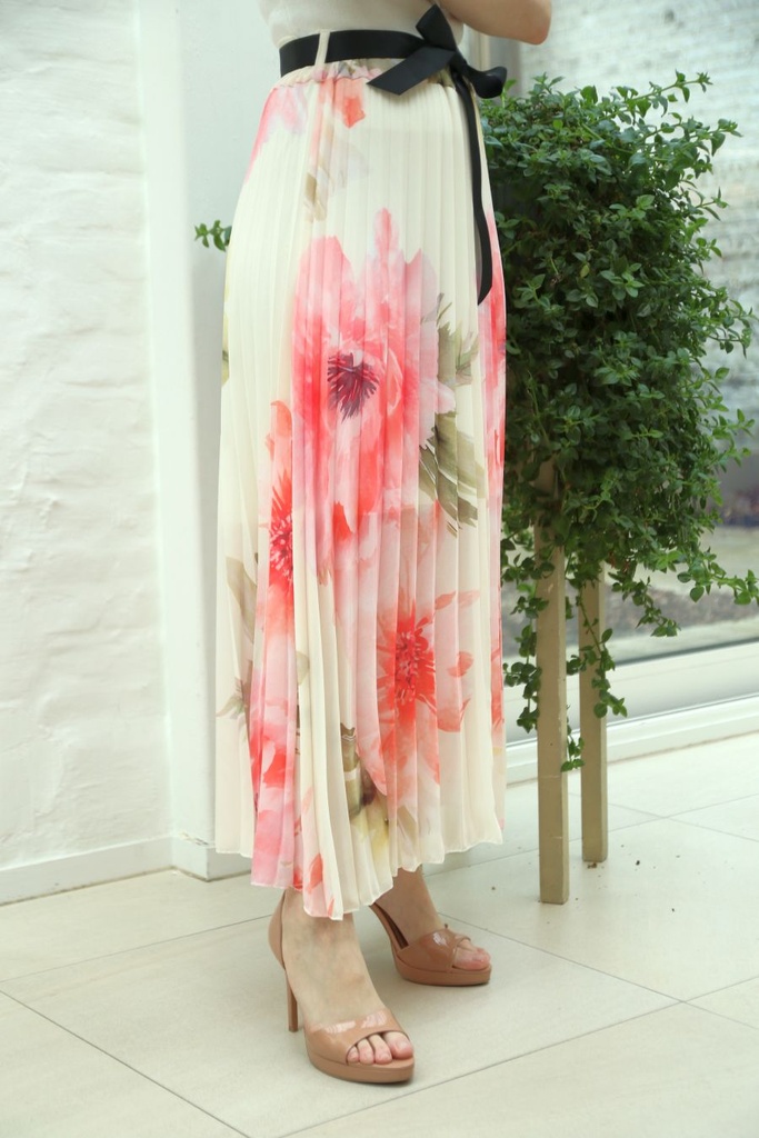 Plissé rok XL anemonenprint Jair