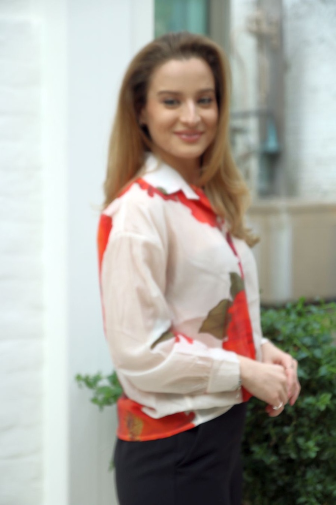 Blouse Josie XL anemonen