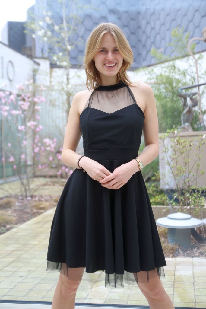 Crepe party dress Jaron