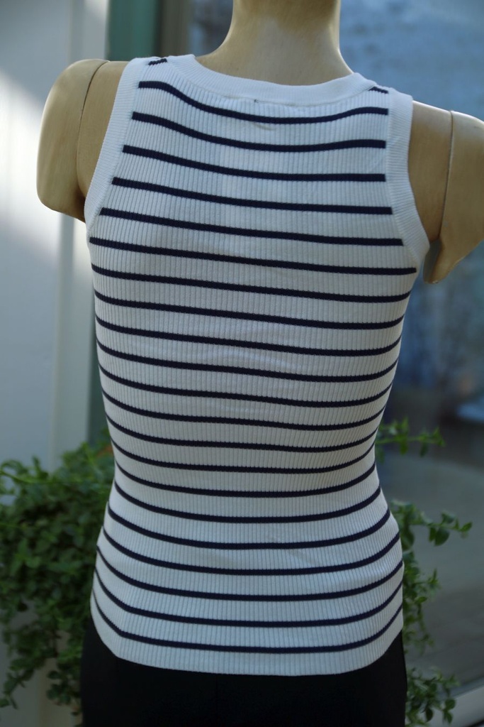 Gelijnde tank top Justine