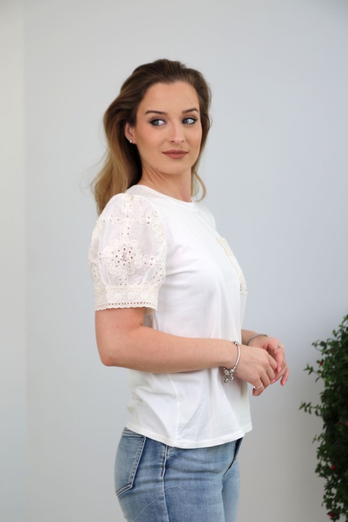 T-shirt Khaoula manches bouffantes