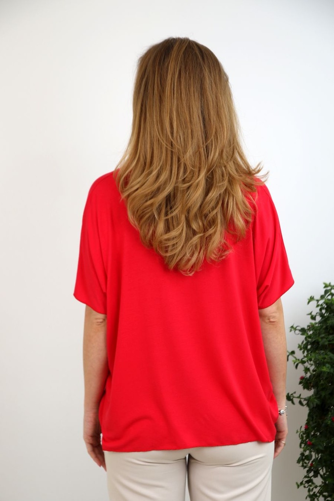  T-shirt Josephus ronde hals met foulard