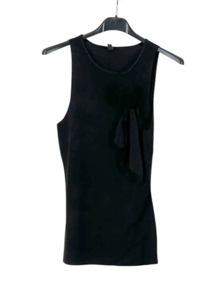 Tricot top Joosje oplegbloem