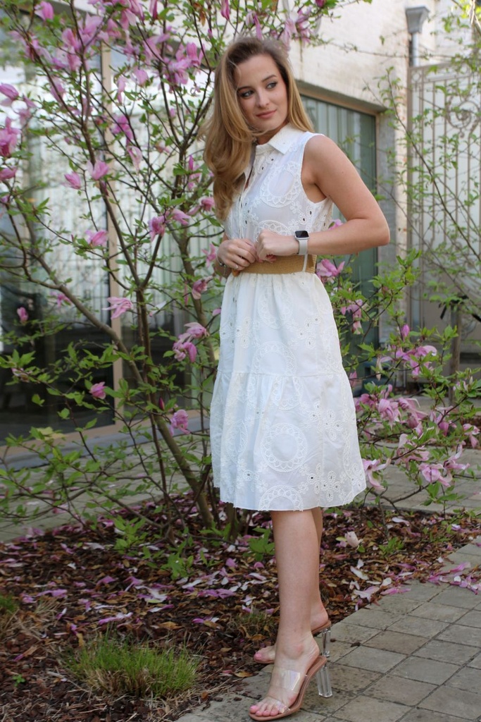 Robe chemise brodée Keziah