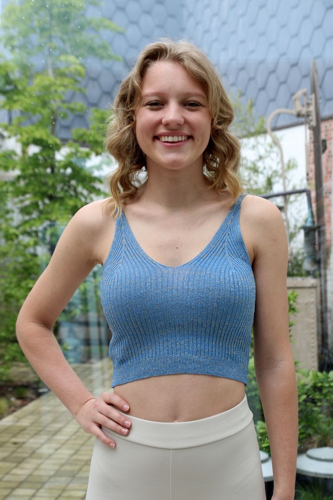 Lurex tricot top Kaylon