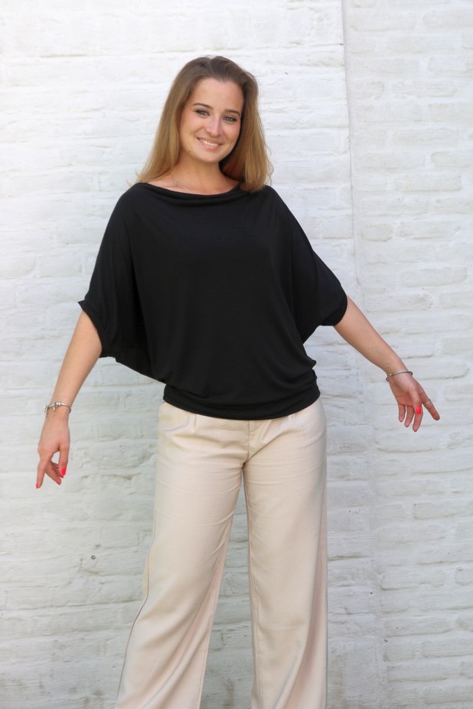 T-shirt Kyam drape collar