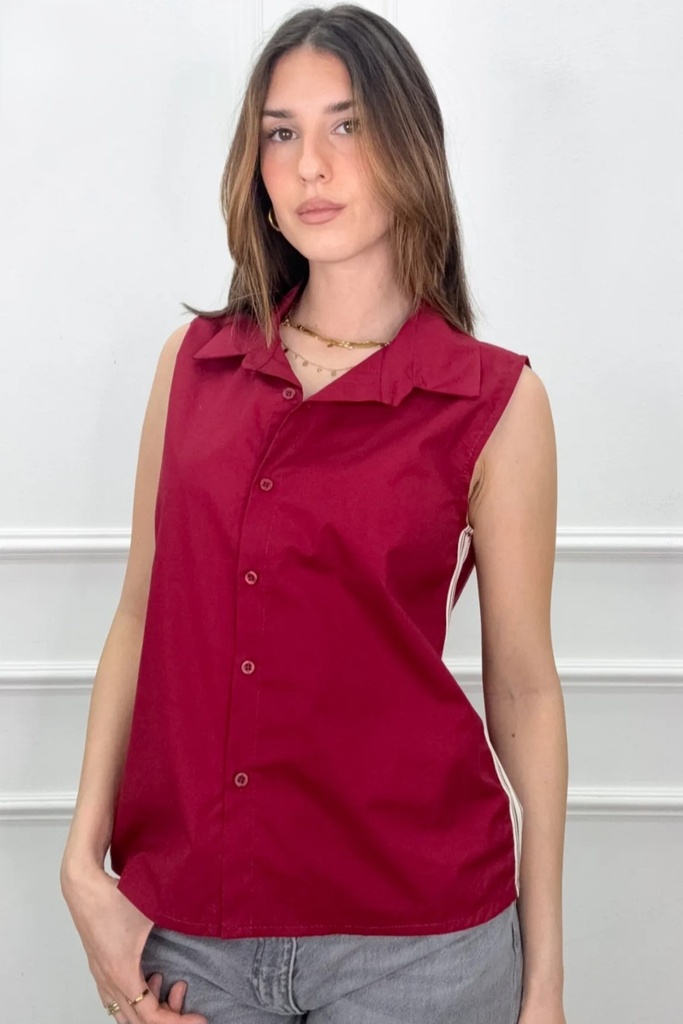 Blouse Josef kraag geknoopt tailleband
