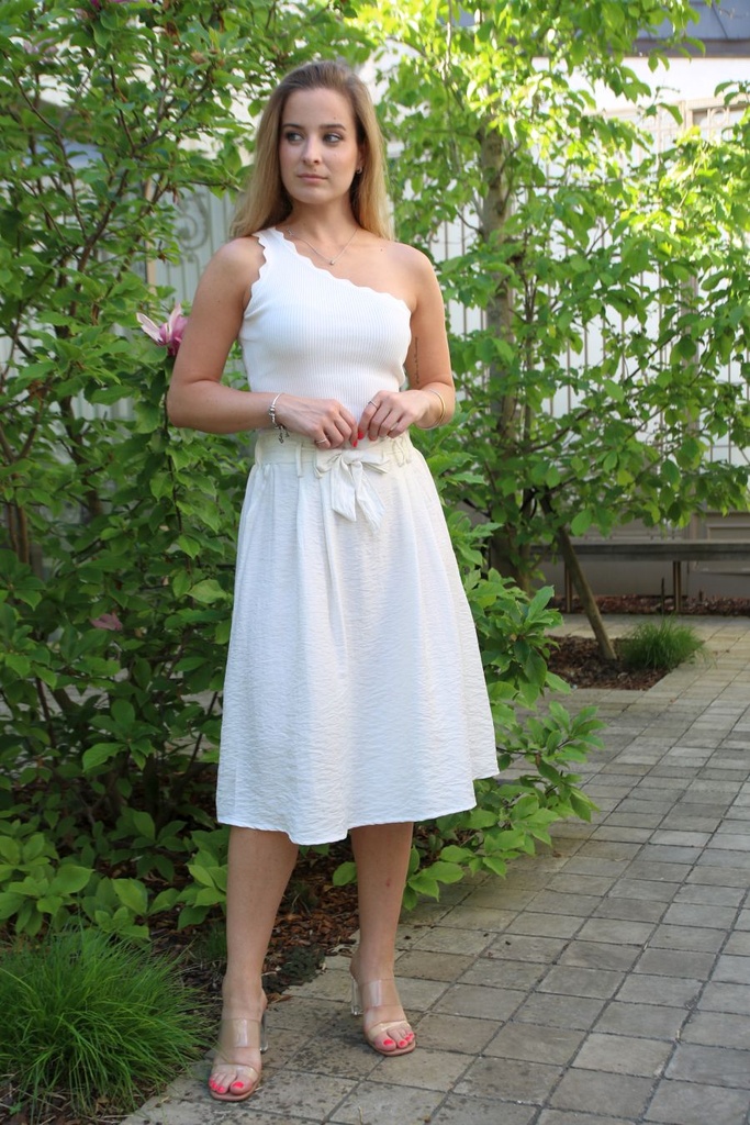Rok Joakim 4 springplooien taillebinder linnen rayon