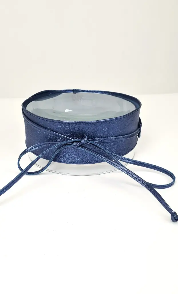 Wikkelriem Jovany nm100 metaalcoating echt Italiaans kalfsleder