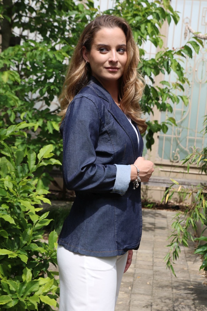 Veste en jean Kiaro nm68