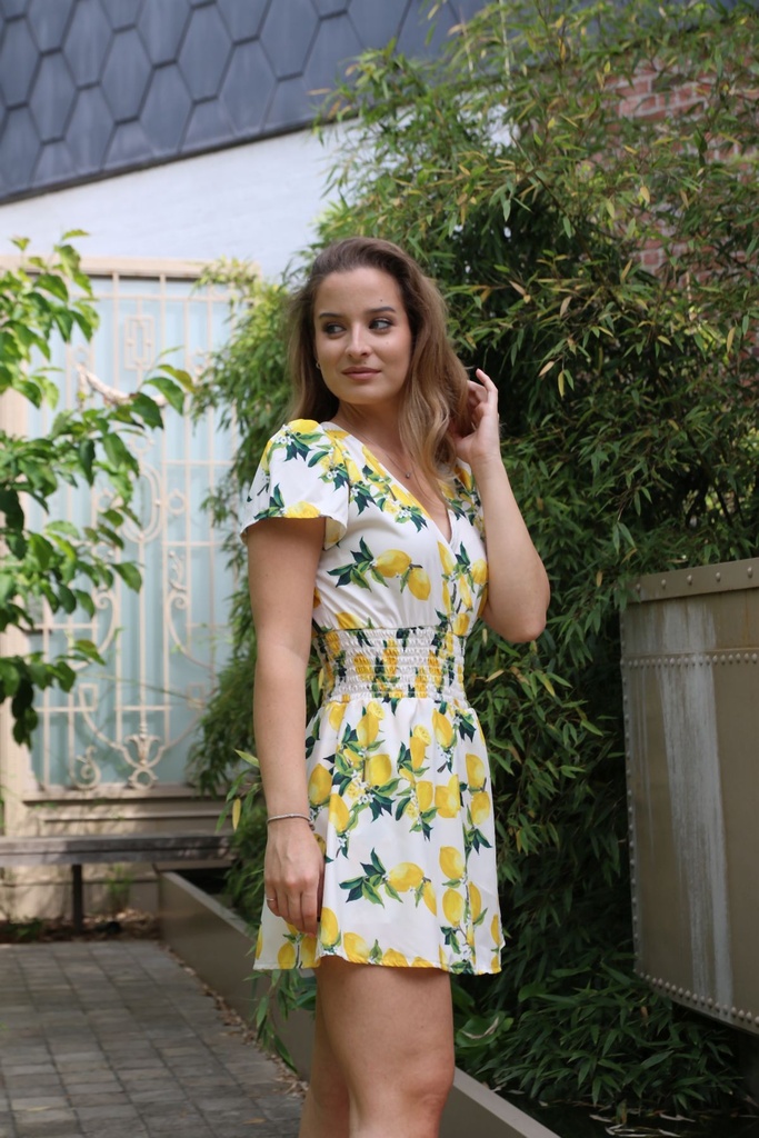 Playsuit Kristine citroenprint