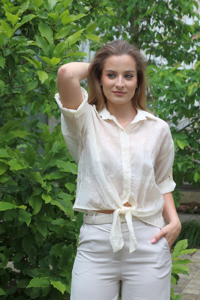 Tunic Janus 5008 nm85 frilled glamy fabric