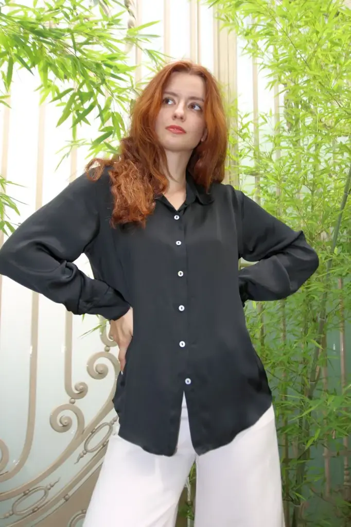 Blouse Kayden viscose satijn