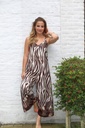 Jumpsuit Jalena nm100 vlammenprint fijne bretel zoom bladchabloon