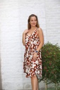 Robe sans manches Melle imprimé feuilles nm100