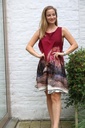 Robe Moos forêt avec maison nm100
