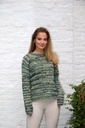 Bouclé tone on tone lined sweater Layla