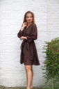 Cocktail dress Leendert nm85 envelope skirt tencel