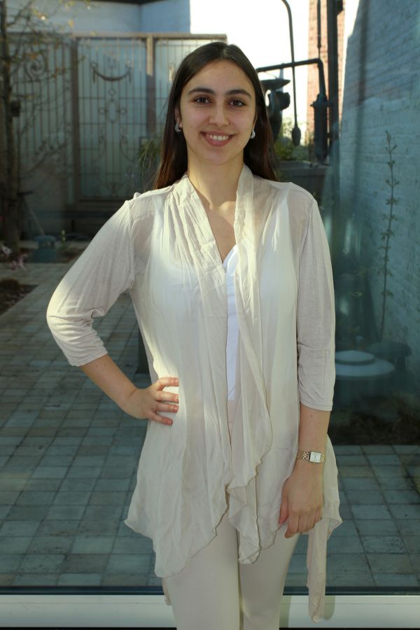 Manteau en soie Luciano nm100 col châle pointu