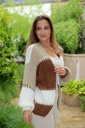 Cardigan Lorena nm18 brede streepjacquard