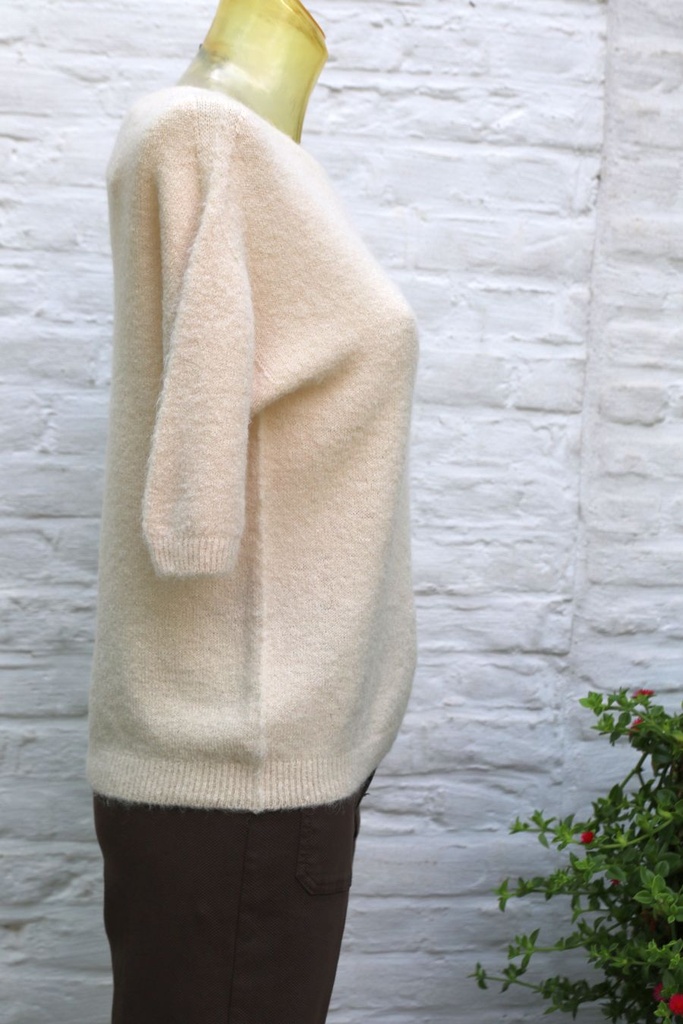 Pull Michael korte mouw met alpacawol