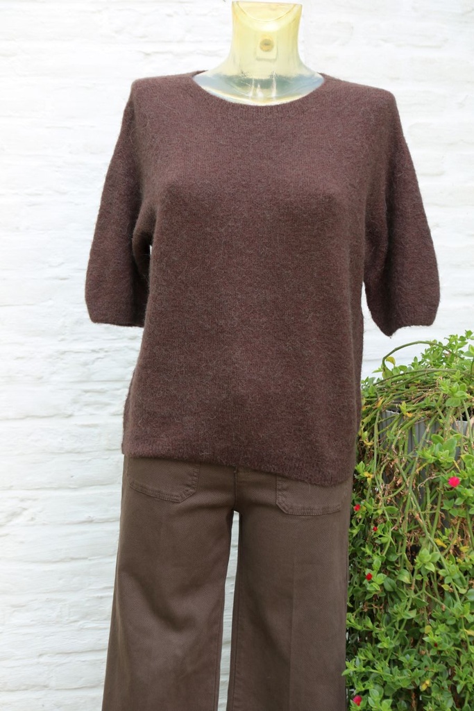 Pull Michael korte mouw met alpacawol