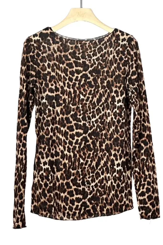 Shirt Meyrem panter open hals nm85