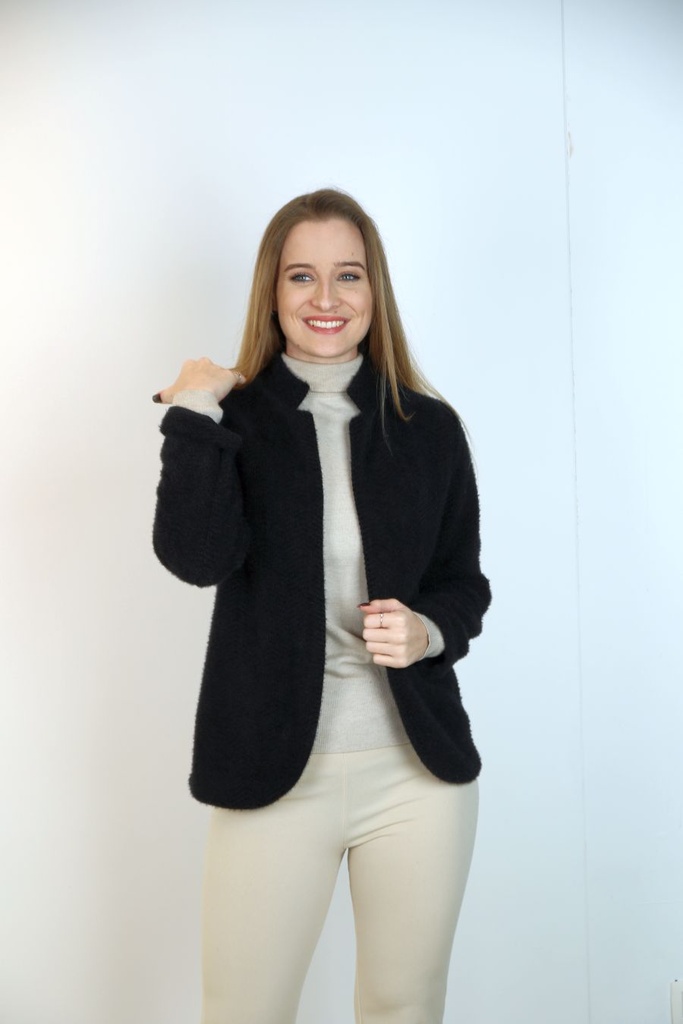 Tricot vest Lydia reverskraag