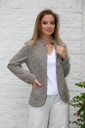 Tricot vest Linne diagonale streepjacquard