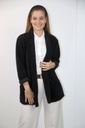Tricot korte jas  Liliana sjaalkraag 