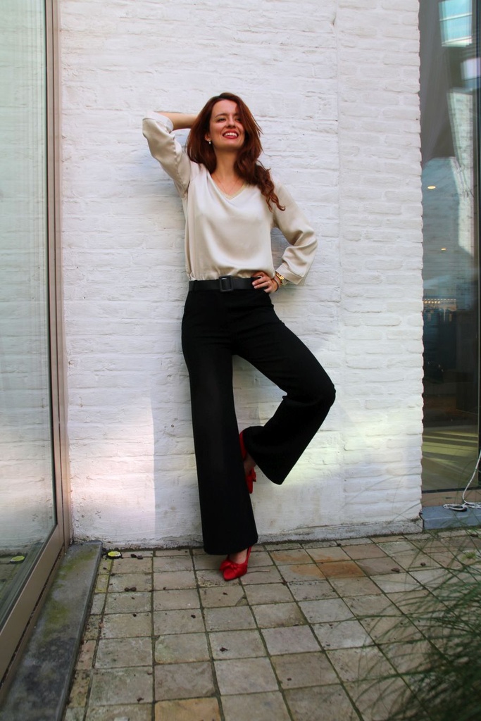 Flare broek Loua nm65 punt Milaan