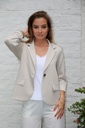 Blazer Lilian nm38 reverskraag fijn geribd 