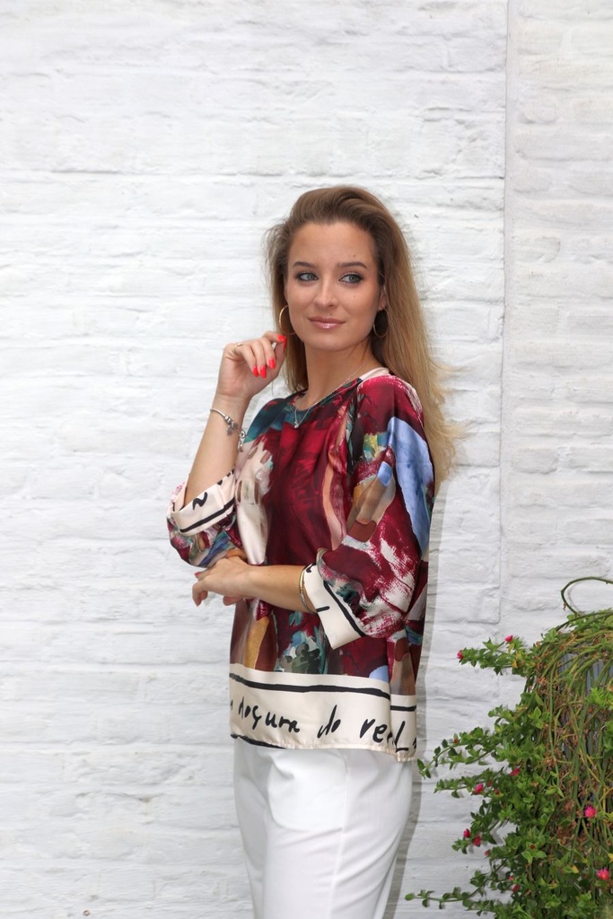 Blouse Laila pontevecchio open hals 