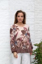 Blouse Lis nm43 XL lelies plissé torso 