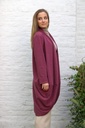 Tricot jas Leander nm28 sjaalkraag afgeronde zoom